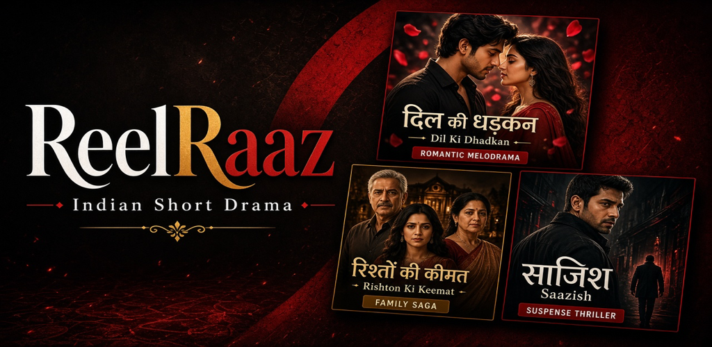 ReelRaaz feature graphic with drama posters